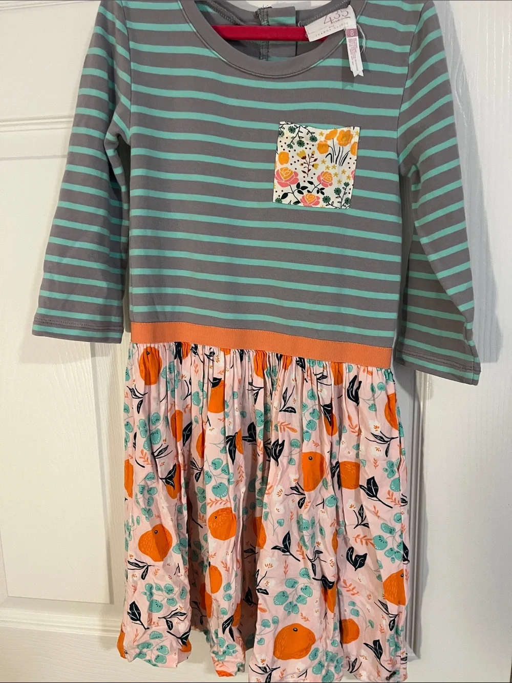 Matilda Jane Set - Joanna Gaines Dress and Stripe Ruffle Shorties 8